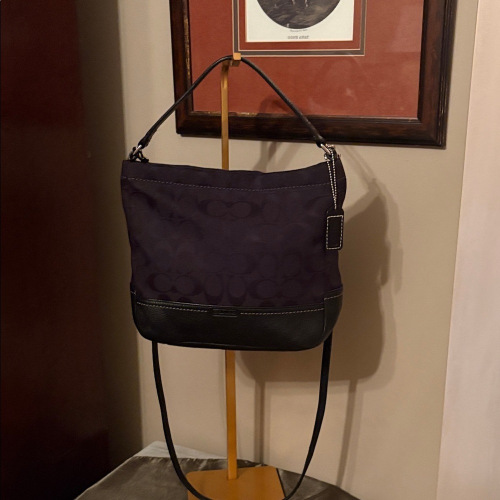 Coach VintageElegant Black mini hobo Women's crossbody Bag